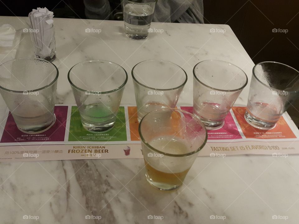 Colorful beer colourful clear