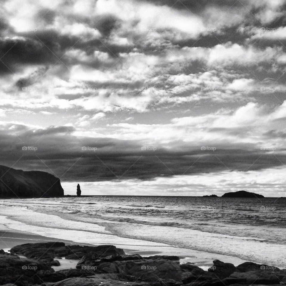 beach sky scotland surf by robgrangephoto