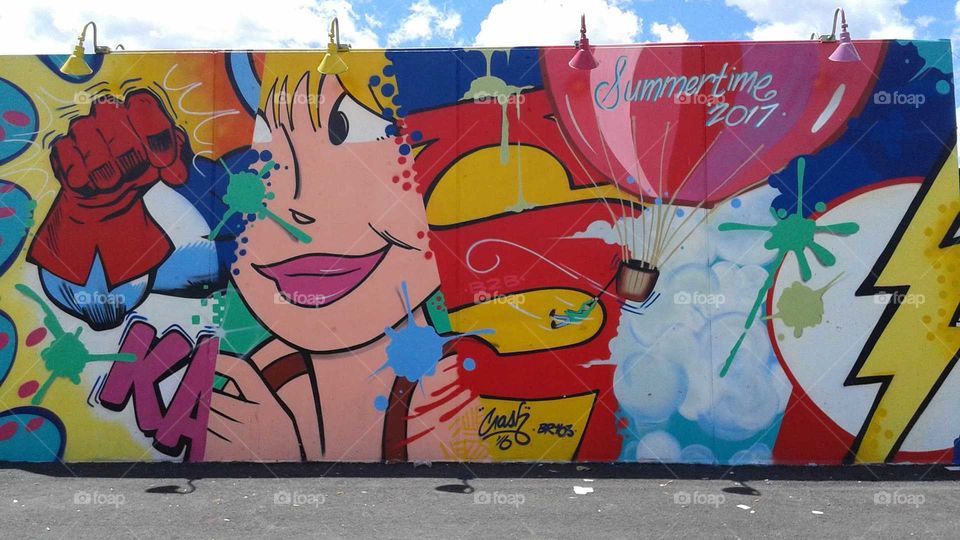 Pop Culture Wall Art in Coney Island