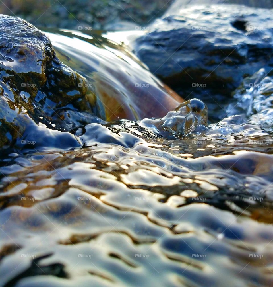 Quaint little waterfall on the American river