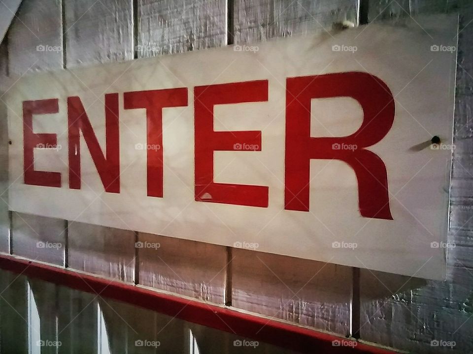 enter sign