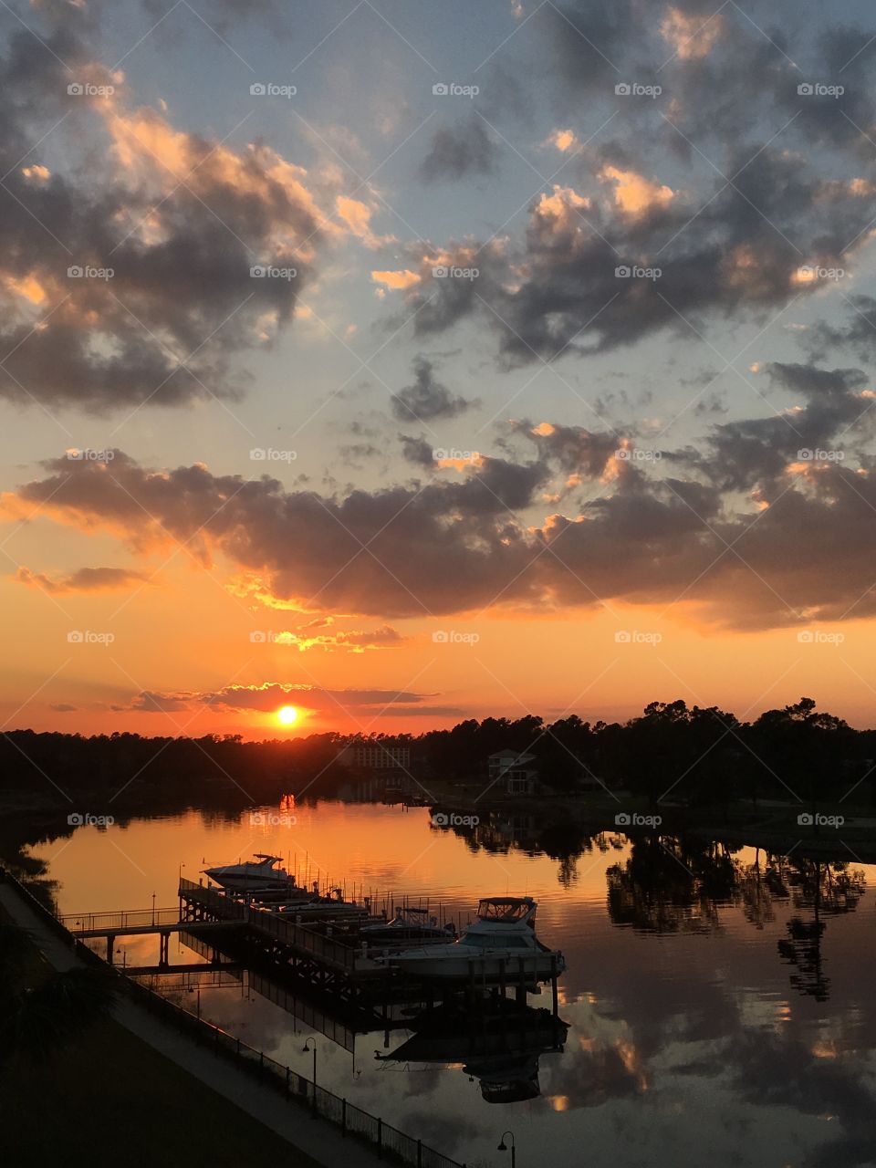sunset on the intracoastal