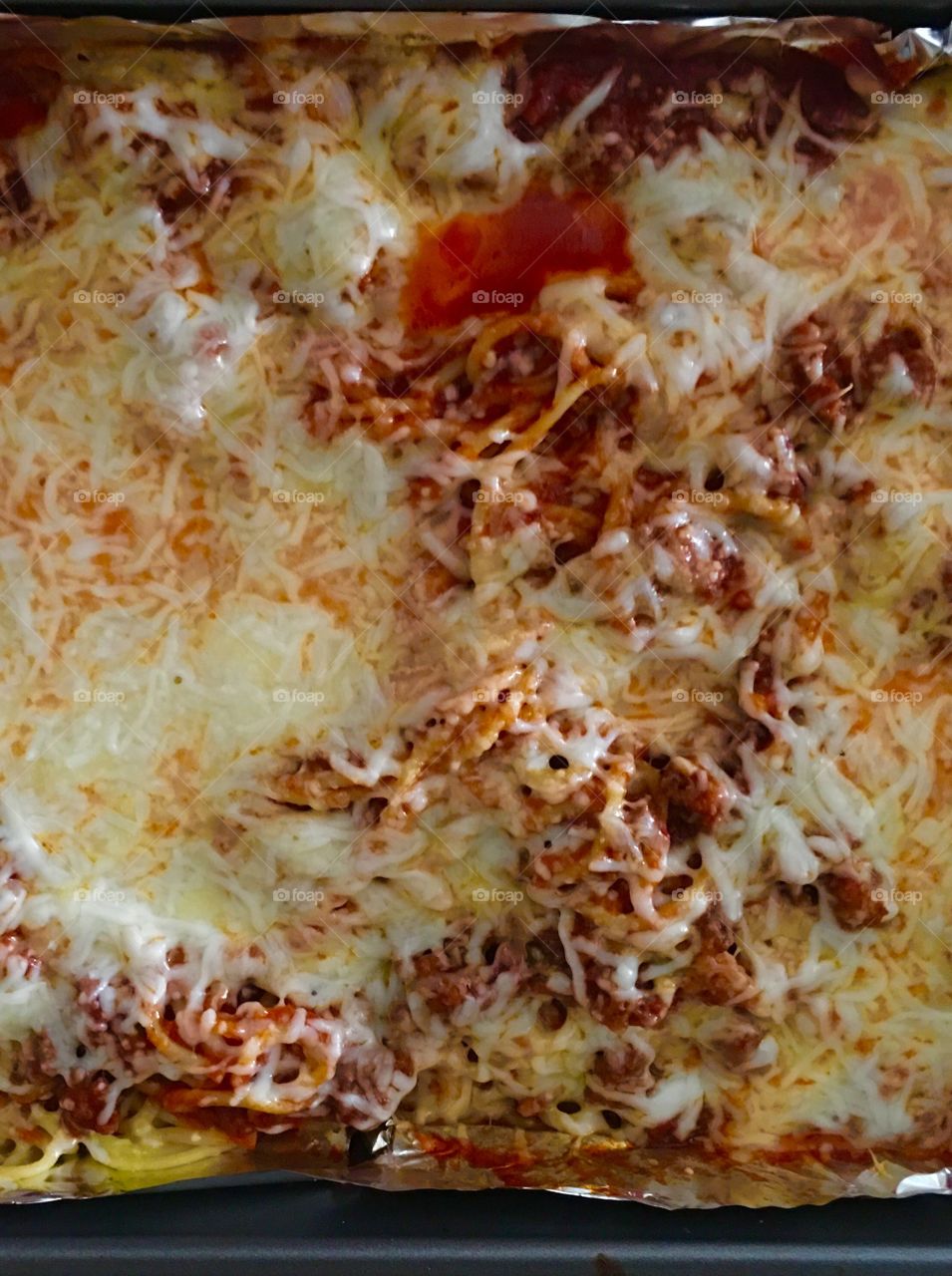 Homemade Southern Baked Spaghetti, Cooking