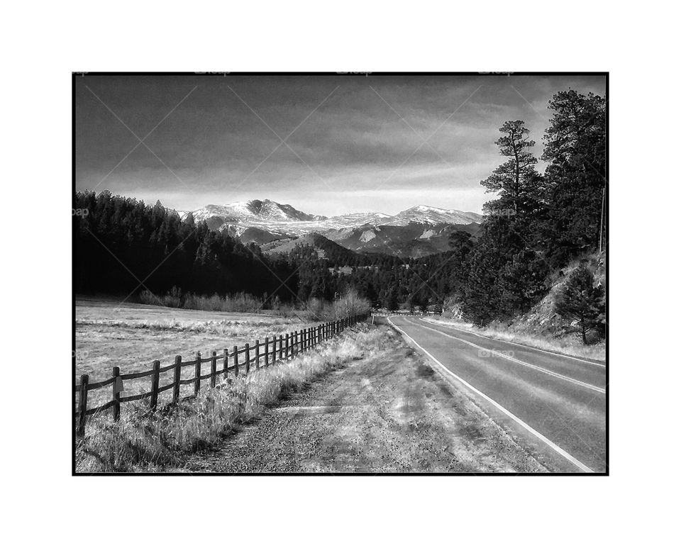 Colorado view monochrome 