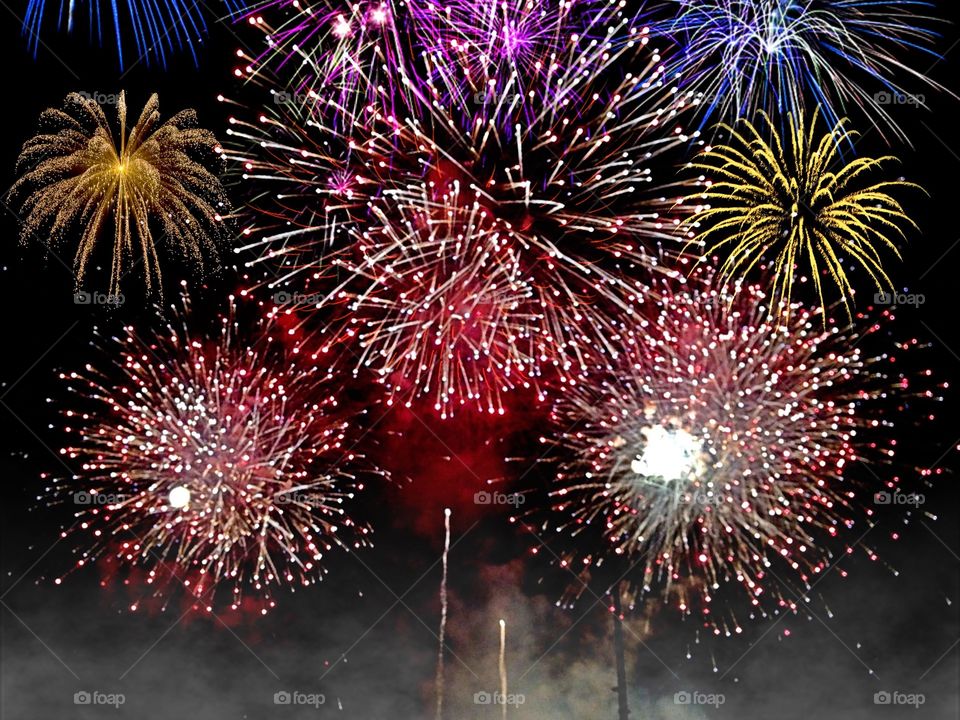 Fireworks display. Fireworks display