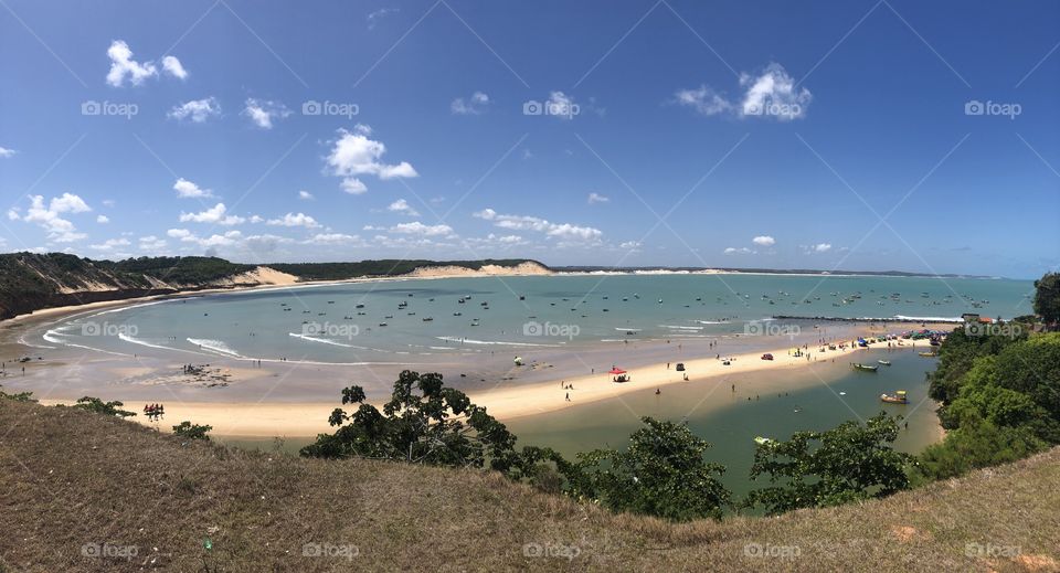 Beautiful bay during summer in Brazil