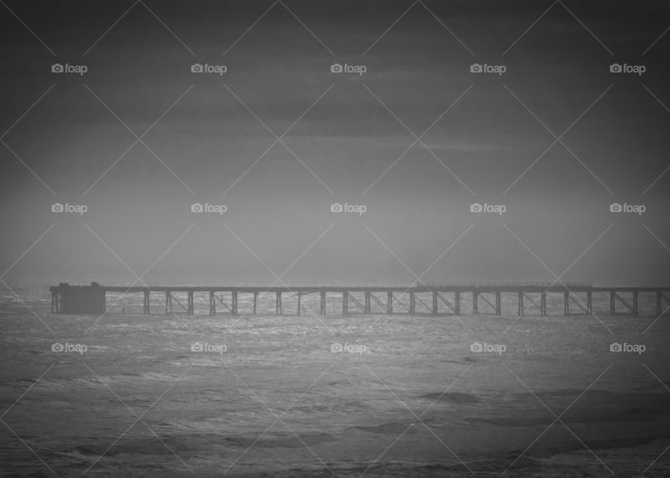 pier on a misty morning