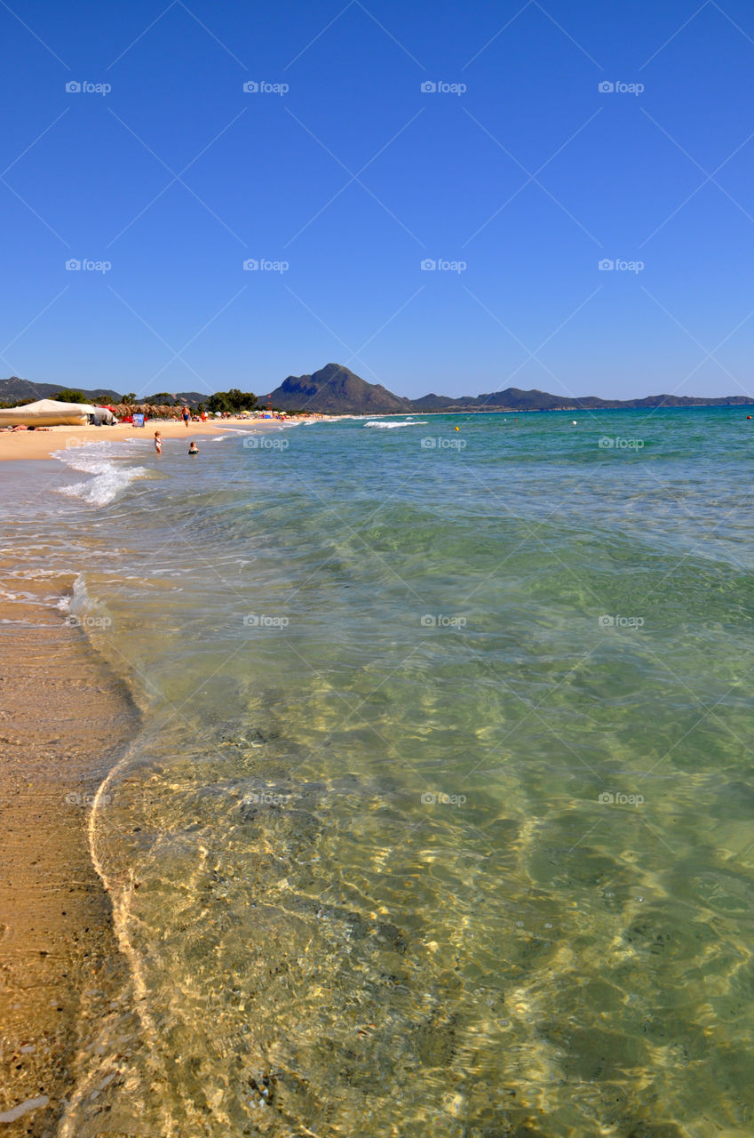 Transparent water in Sardinia 