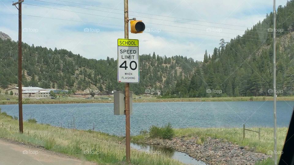 Speed limit sign