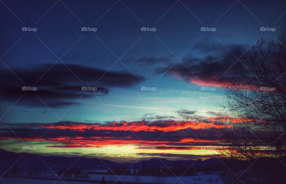 let's put the sunset over here