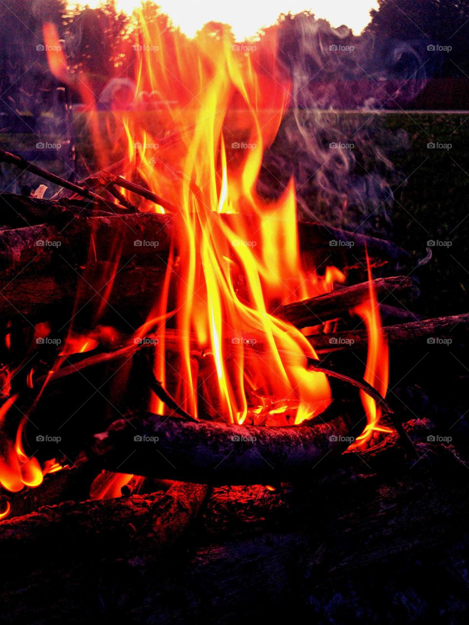 mesmerized by flames