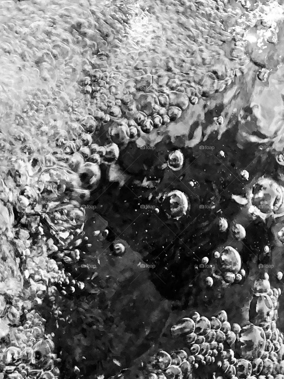 Bubbles, stream, Ukraine