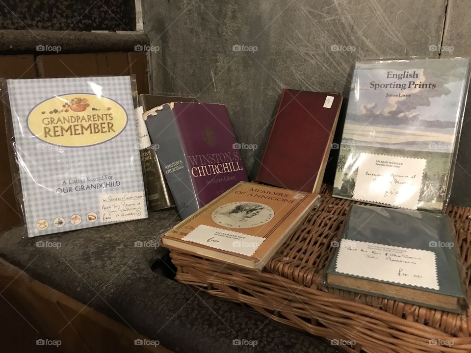 Interesting selection of books significant persons included.