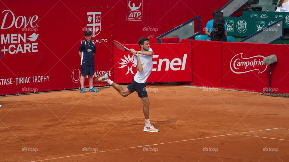 Tennis player backhand,Bucharest