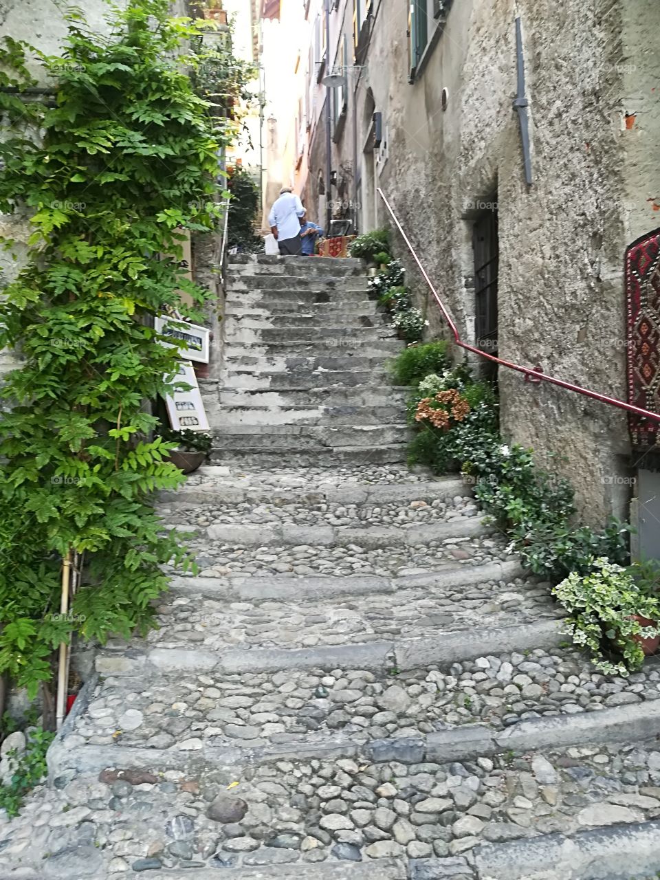 This photo was taken in Varenna, Italy. I really loved this old stairs.