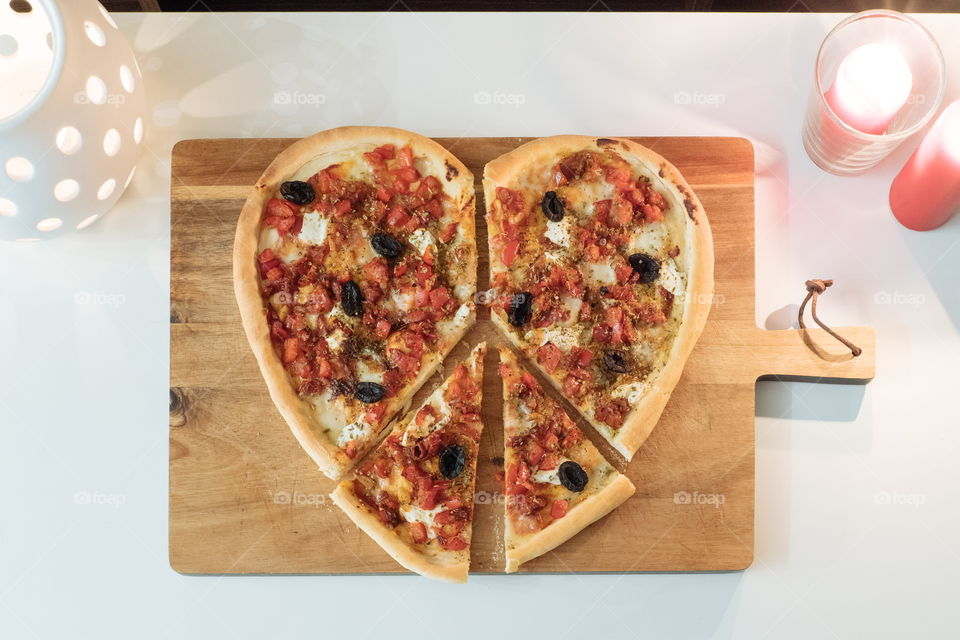 Hearty Valantine’s Pizza Dinner