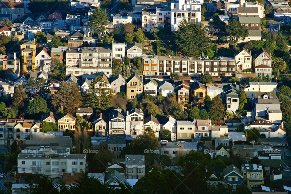 Cityscape. Houses