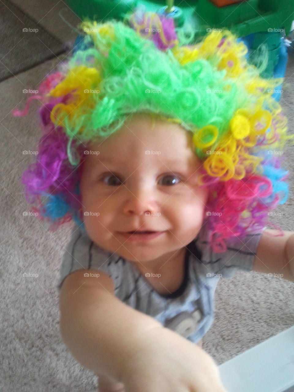 Clown wigs are so funny.