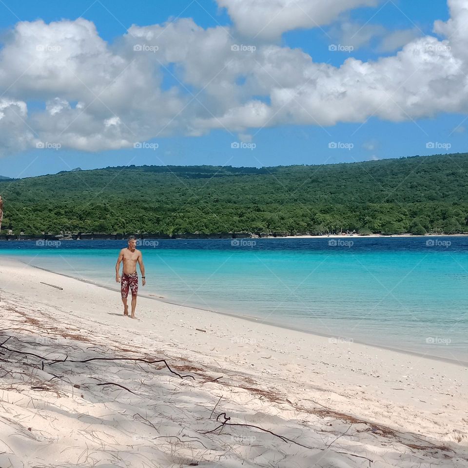 A walk at the beautiful island of Jaco,  East Timor. Beautiful clear turquoise water,  white sand. Natural beauty