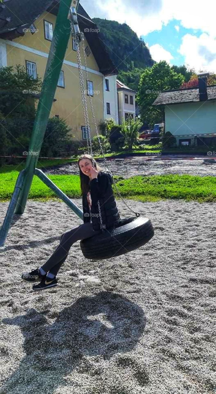 Outdoor activity on a sunny day