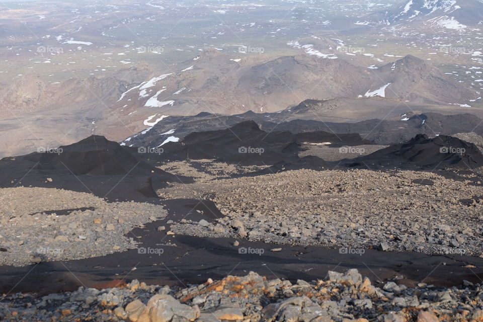 Dormant volcano in Iceland