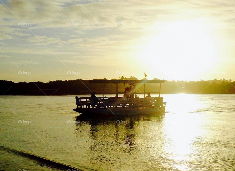 Boat at Sunset 