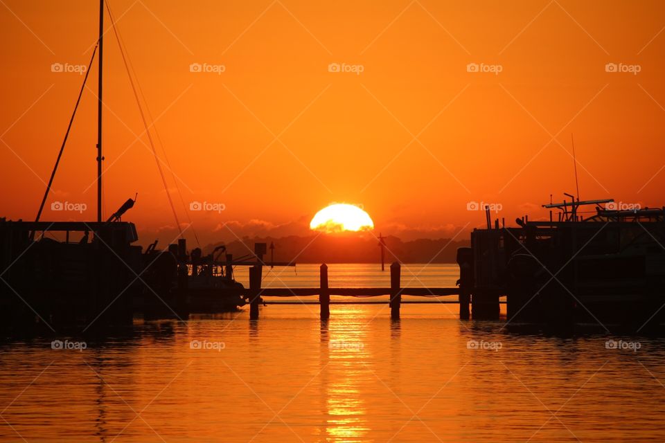 Sundown on the Sound