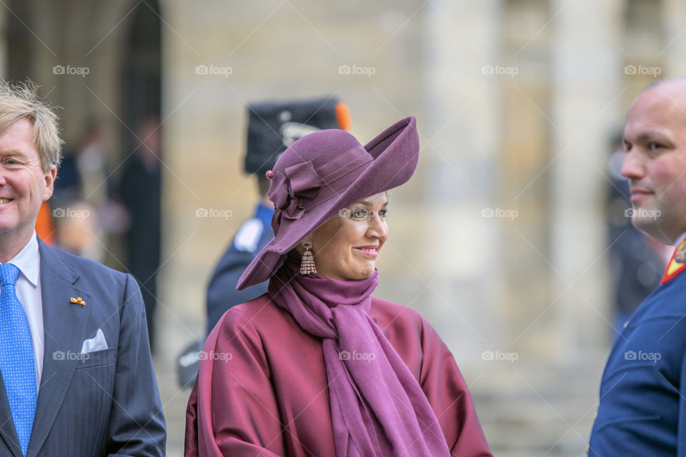 King Willem Alexander And Queen Maxima At The Dam Square Amsterdam The Netherlands 21-11-2018