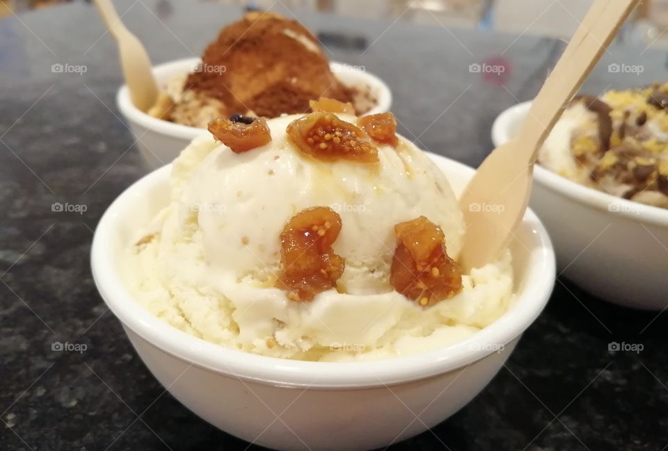 Honey fig icecream