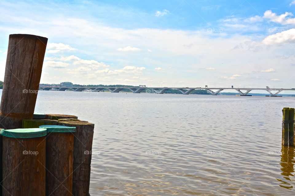 View across the river