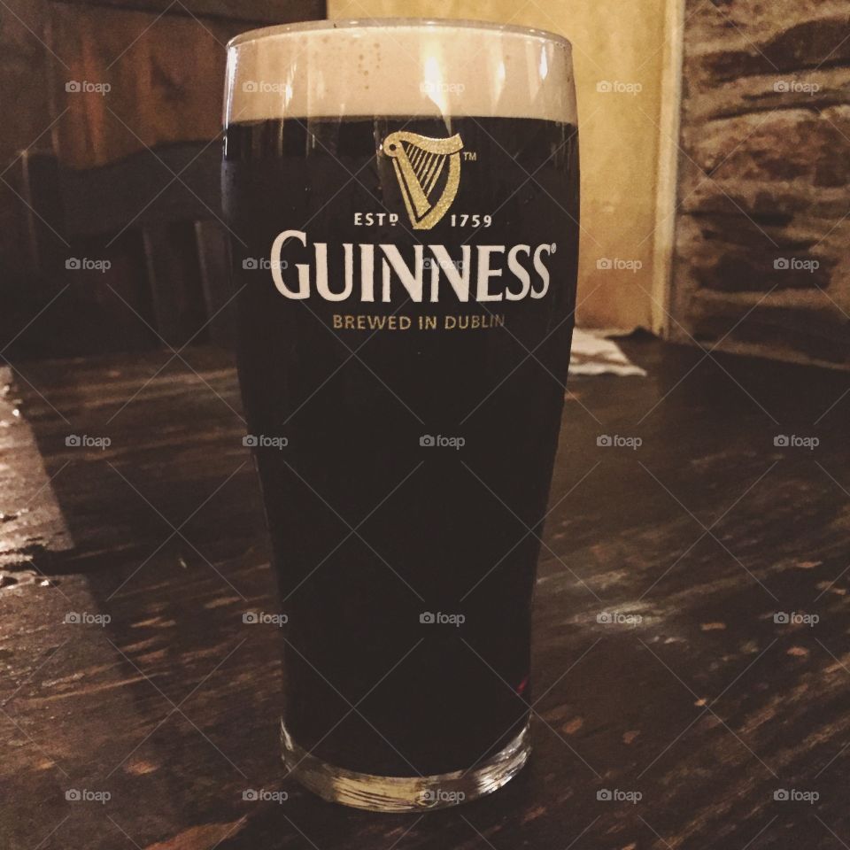 Guinness Beer at the Irish Pub