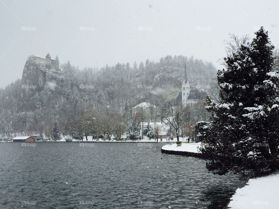Let it snow (Lake Bled, Slovenia)