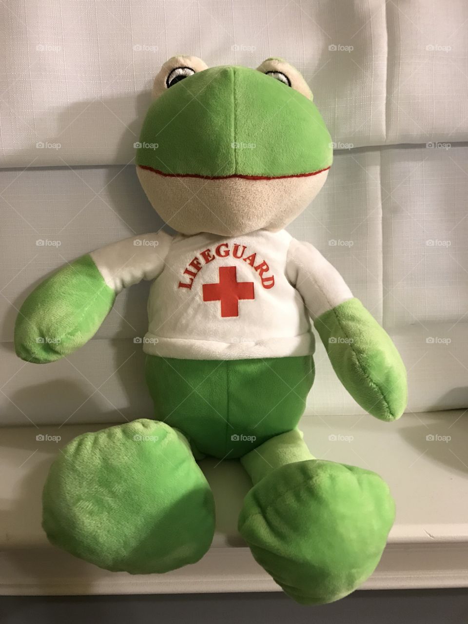 Lifeguard frog stuffed animal