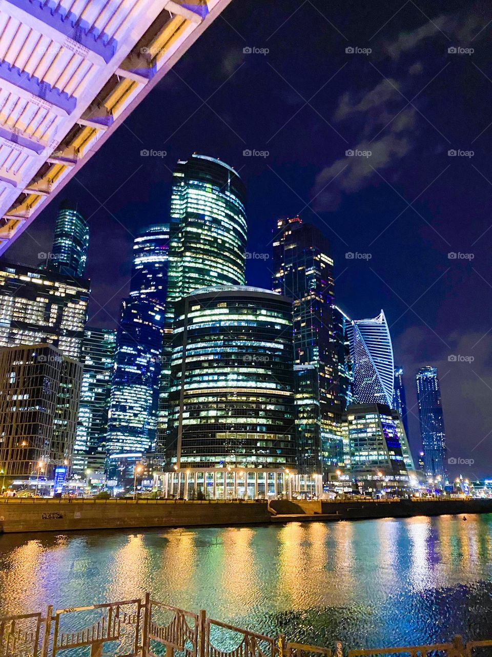 Light in the windows of the house