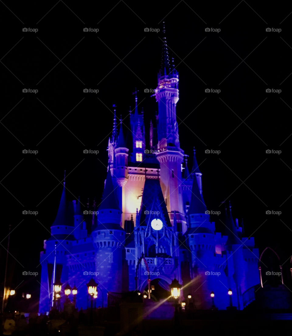 Disney at night 