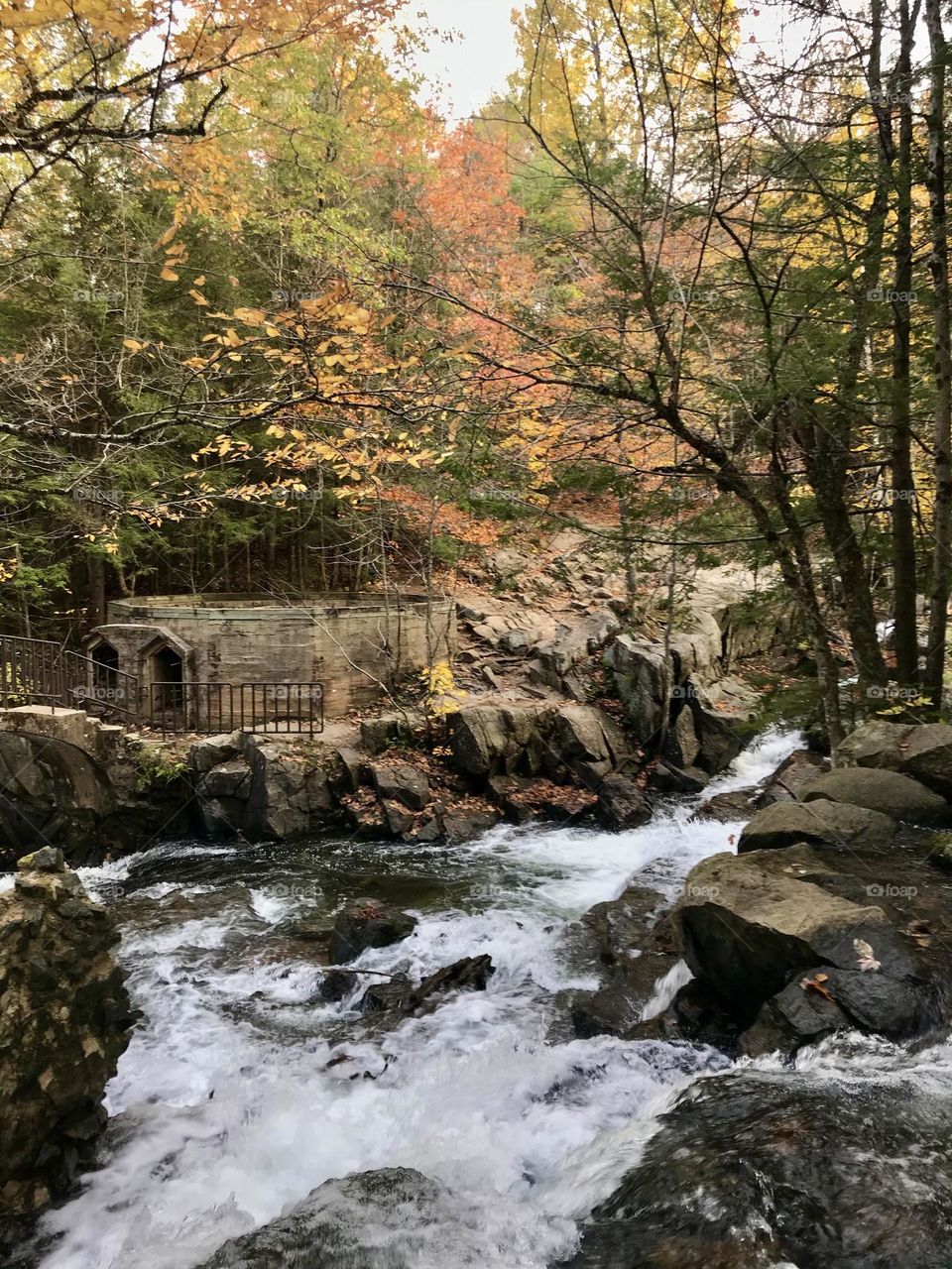 Fall at the Carbide Willson Ruins in Gatineau Park, peacefulness.