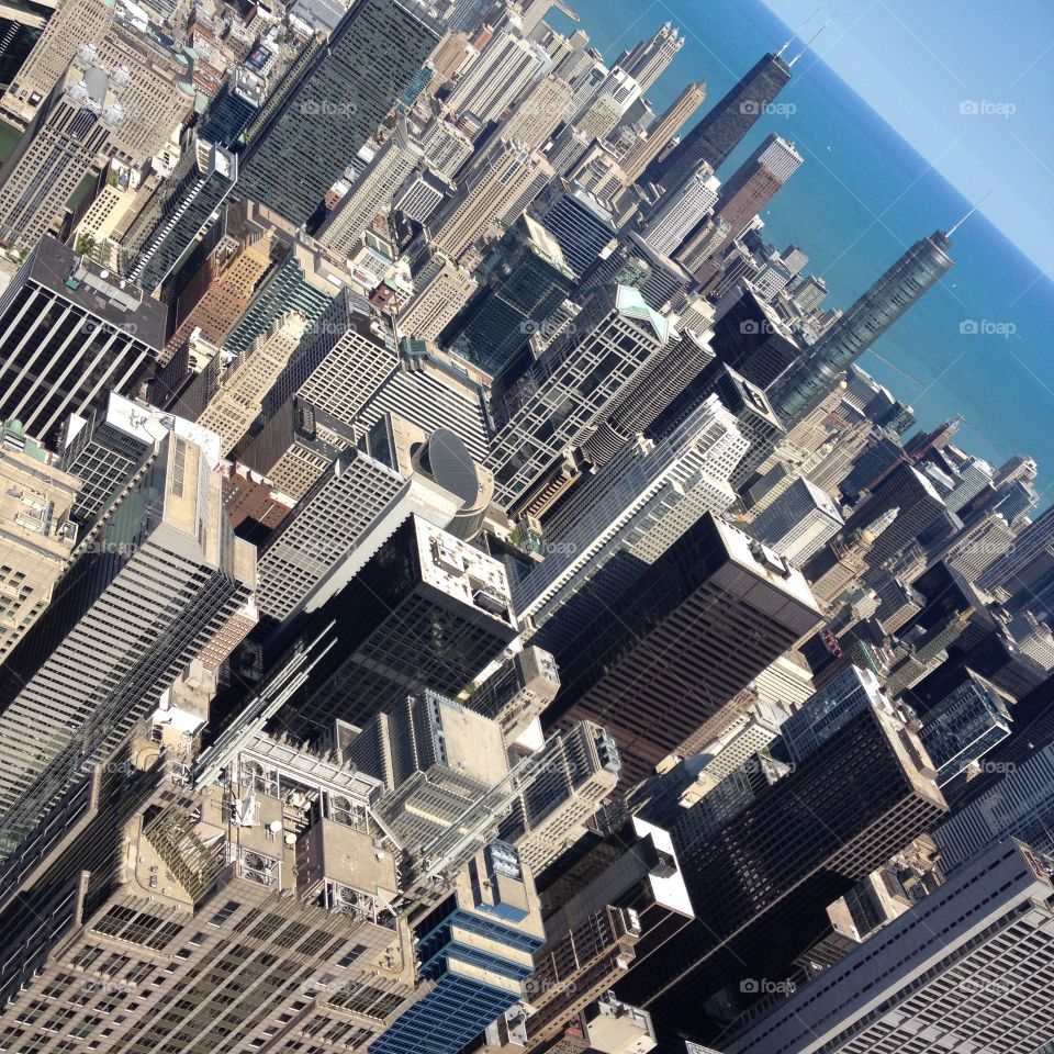 Chicago. View from Chicago's Willis Tower