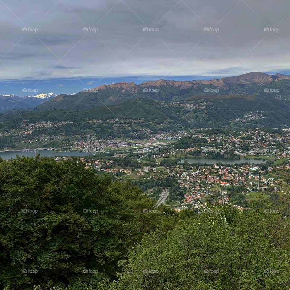 View from monte Salsalvatore, Ticino