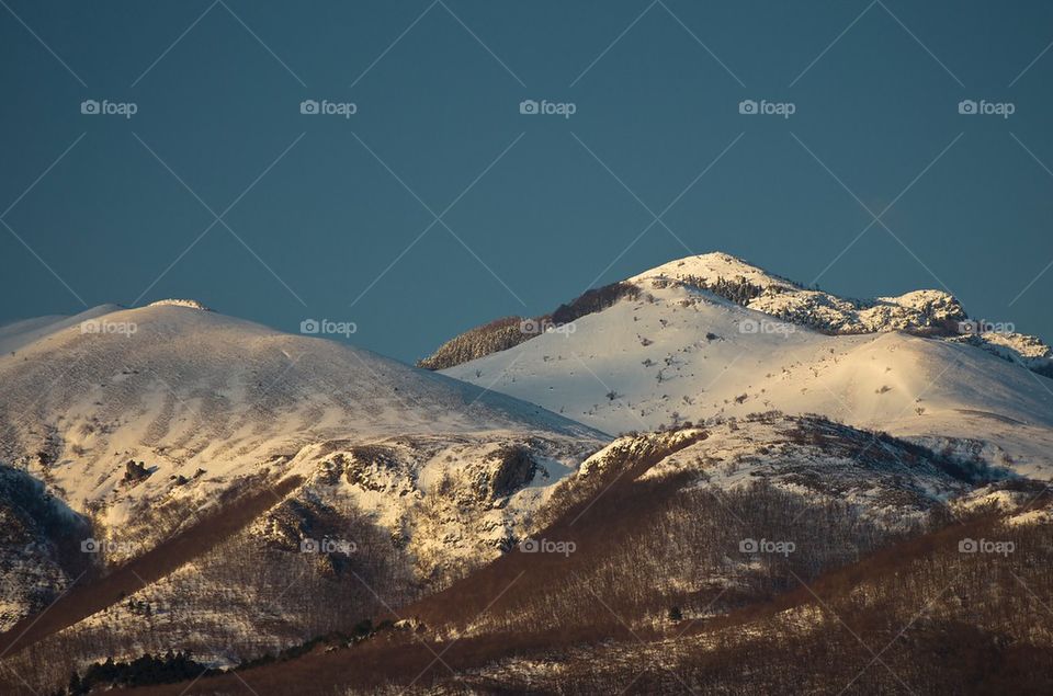 Snow mountains