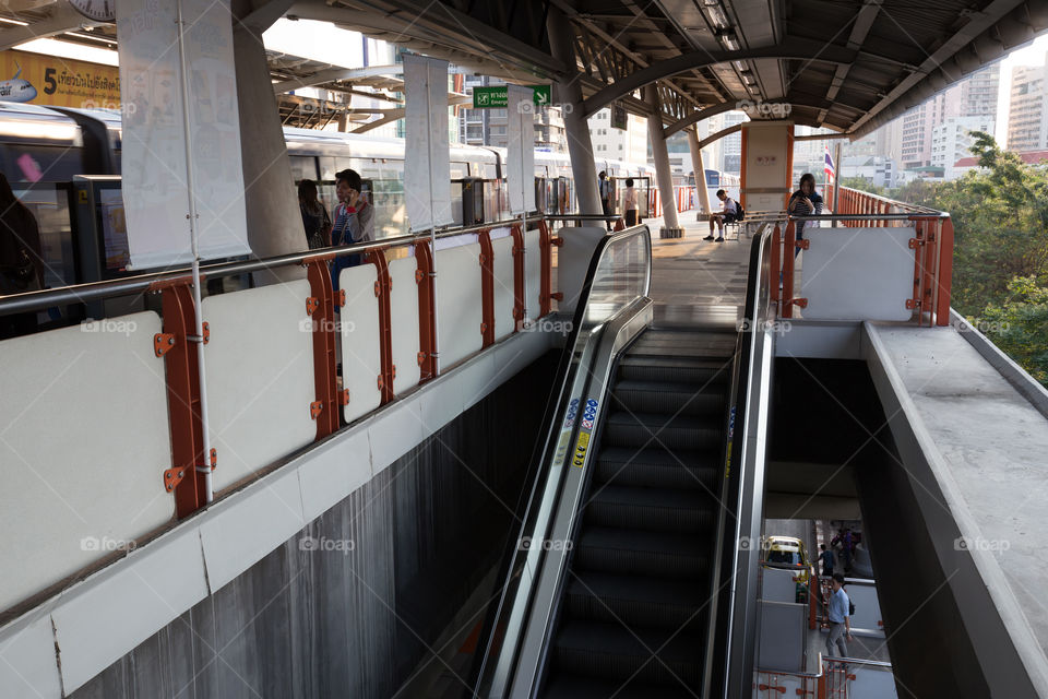 BTS public train station stairway 