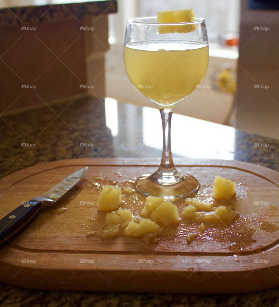 Fresh pineapple juice