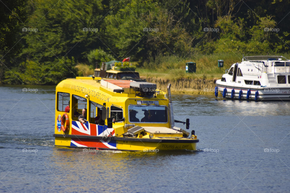 Cab on water in UK