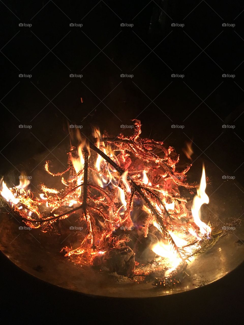 BBQ pit fire 