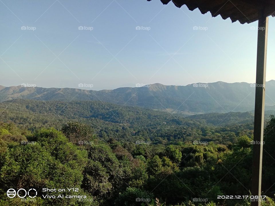 a beautiful mountain in madikeri