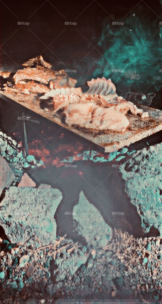 Barbecue party in my village on the occasion of the Saudi National Day