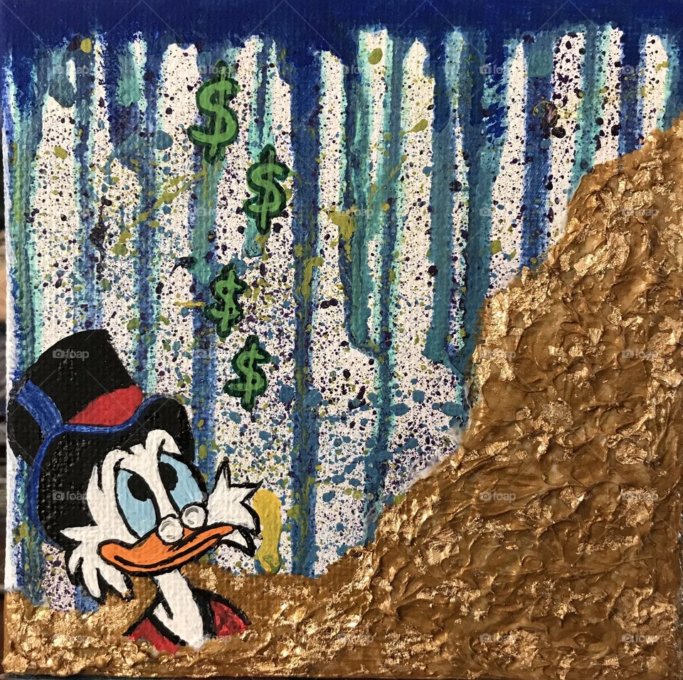 Uncle Scrooge Mini with gold flakes