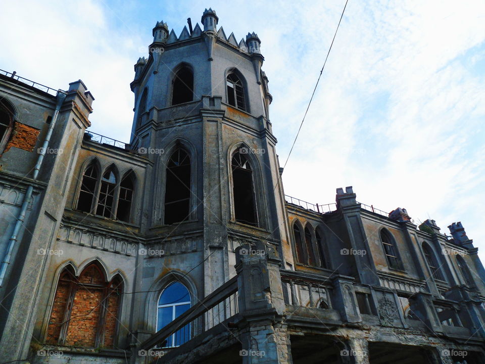 old abandoned building in Zhytomyr region, autumn 2018 (house Tereshchenkov)