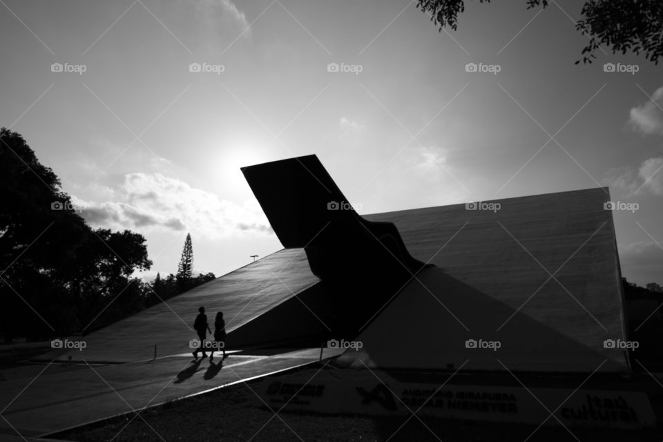 Shadows in a modern city