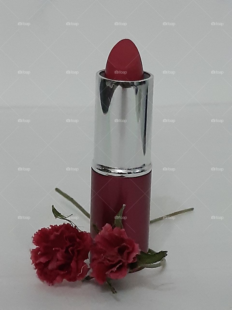 beauty like red rose with lipstick
