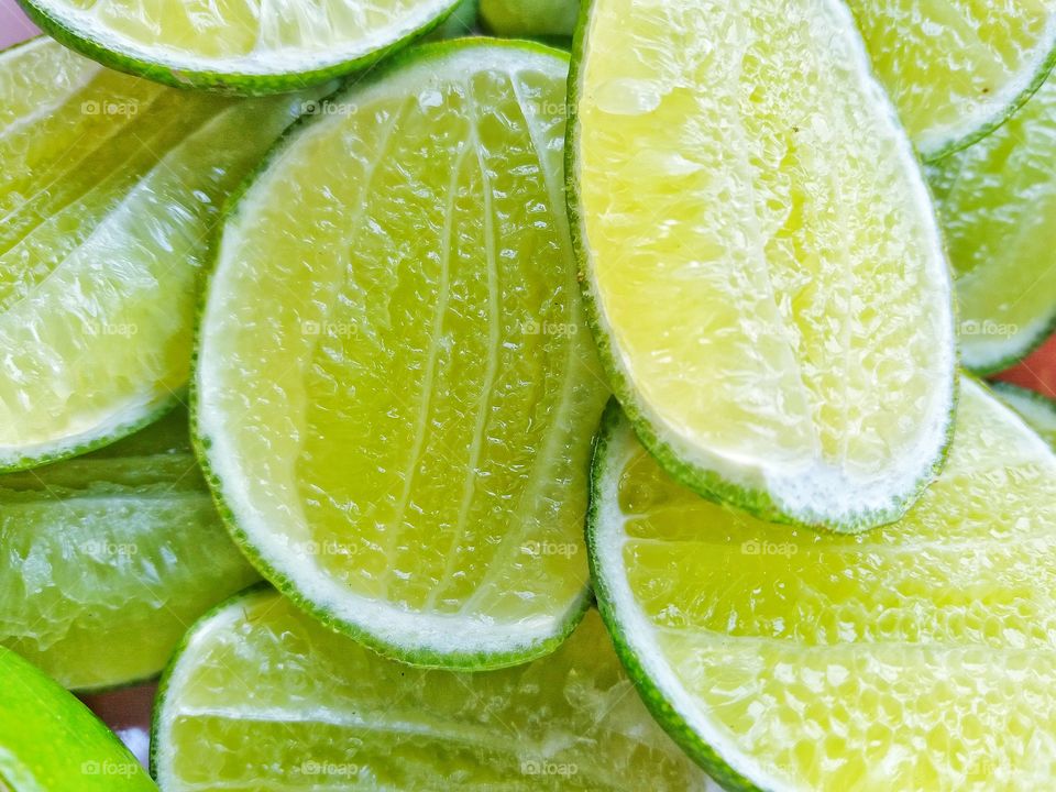 Lemon lime slice background